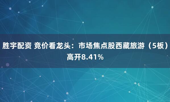 胜宇配资 竞价看龙头：市场焦点股西藏旅游（5板）高开8.41%